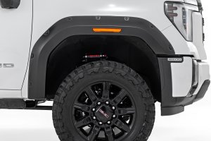 GMC Sierra 2500 HD Pocket Fender Flares - Rough Country - G42 - Coastal Dune - '20-'26